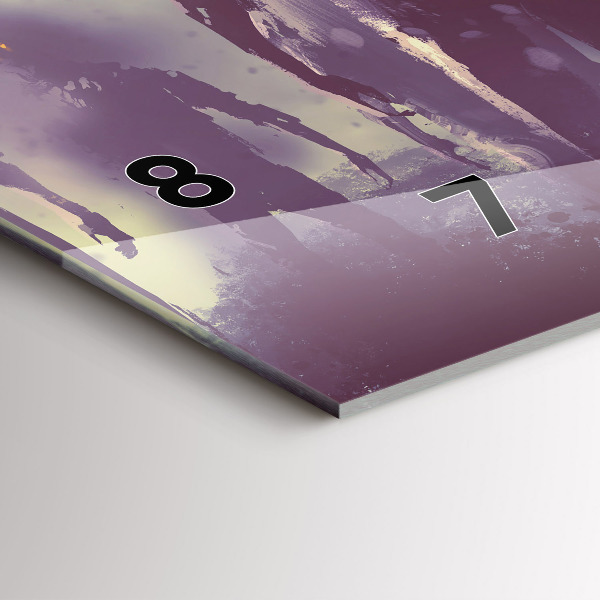 Horizontal wall clock Zombies at night - halloween