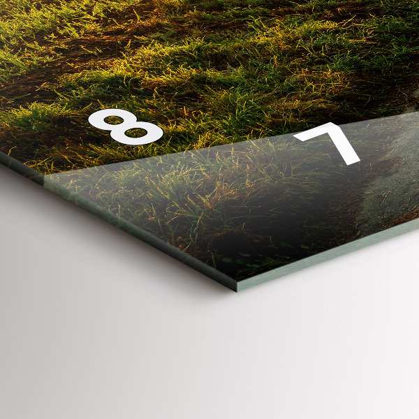 Horizontal wall clock Fog at sunrise