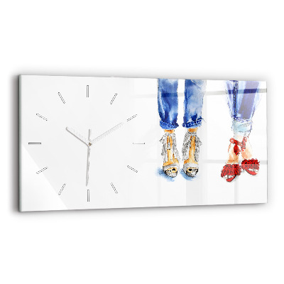 Horizontal wall clock Women's High Heels