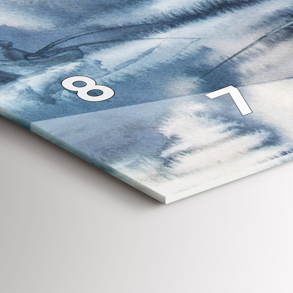 Horizontal wall clock Fisherman on the lake