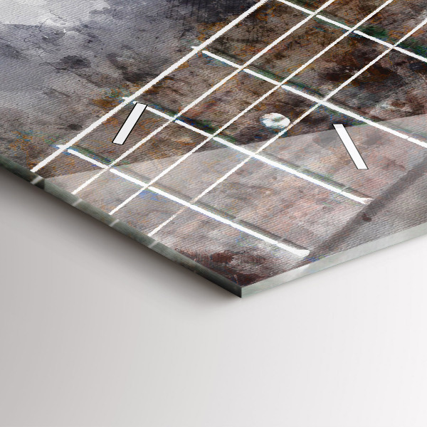 Horizontal wall clock Guitar