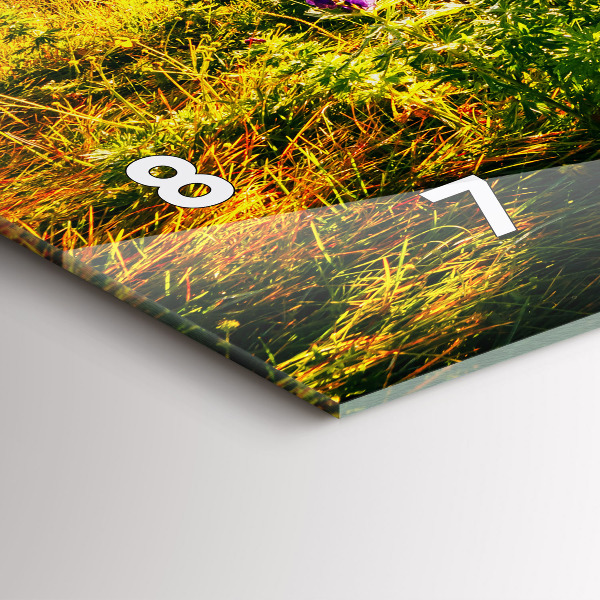 Horizontal wall clock Lavender Meadow