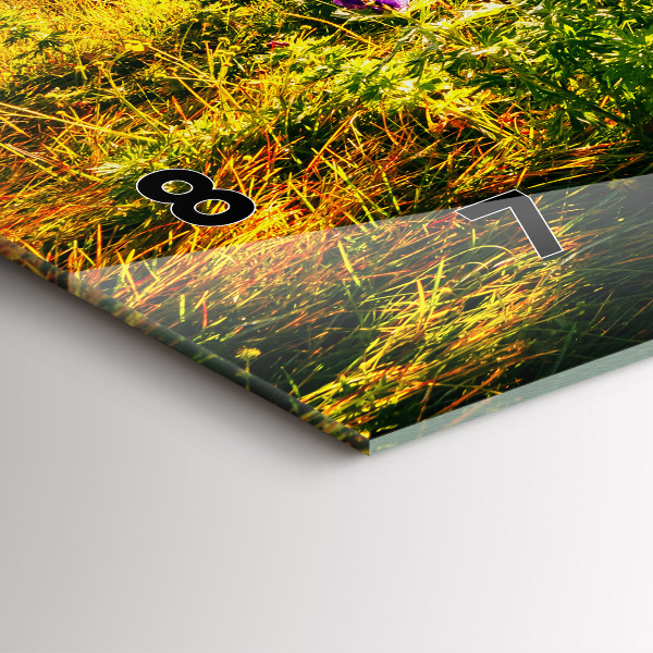 Horizontal wall clock Lavender Meadow