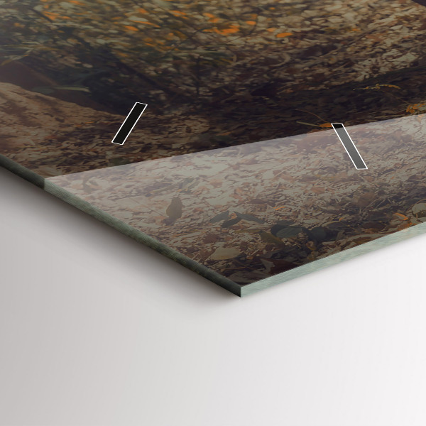 Horizontal wall clock Monk leading elephants