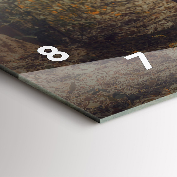 Horizontal wall clock Monk leading elephants