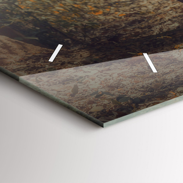 Horizontal wall clock Monk leading elephants