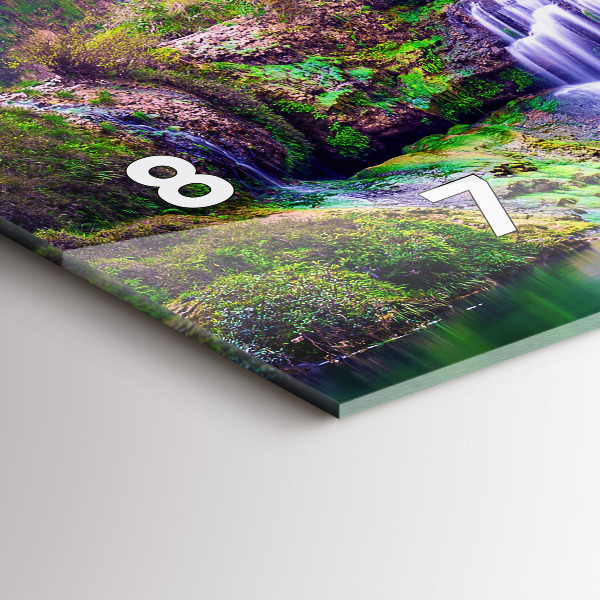 Horizontal wall clock Jiulong Waterfall China