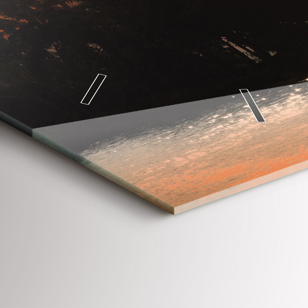 Horizontal wall clock Sunset Palm Trees Holidays