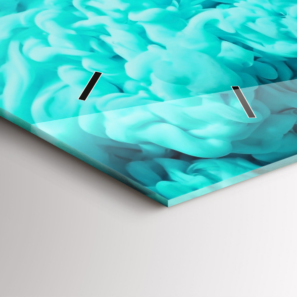 Horizontal wall clock Modern art - spots