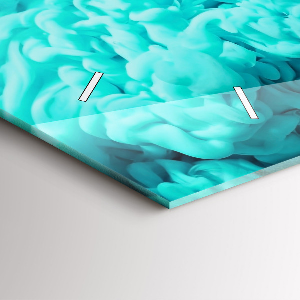 Horizontal wall clock Modern art - spots