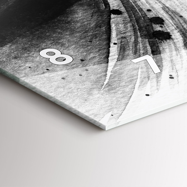 Horizontal wall clock Woman in a hat