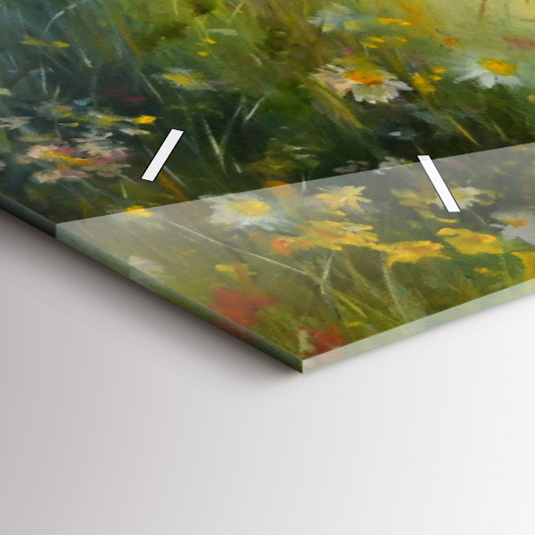 Horizontal wall clock Beautiful Woman With Horse