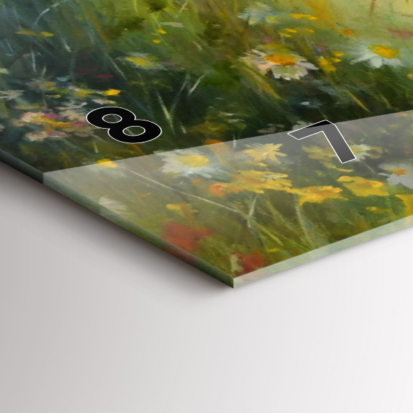 Horizontal wall clock Beautiful Woman With Horse