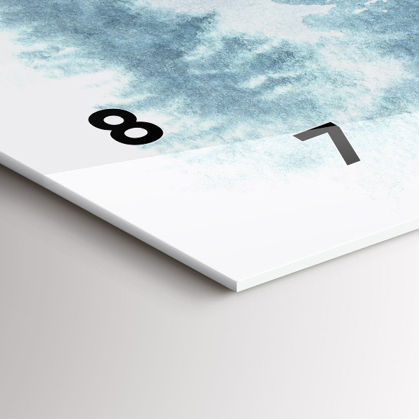 Horizontal wall clock Winter forest