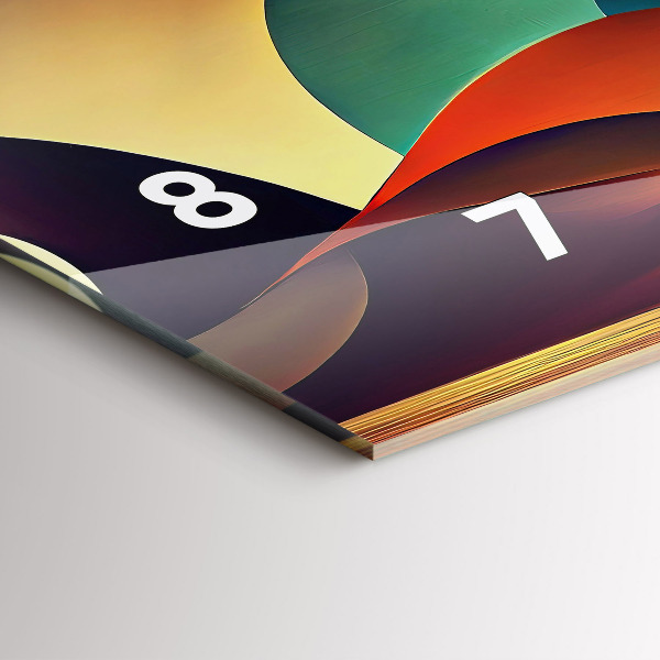 Horizontal wall clock Abstract lines background