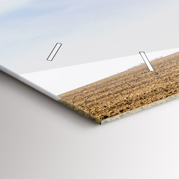 Horizontal wall clock Farmer on a tractor