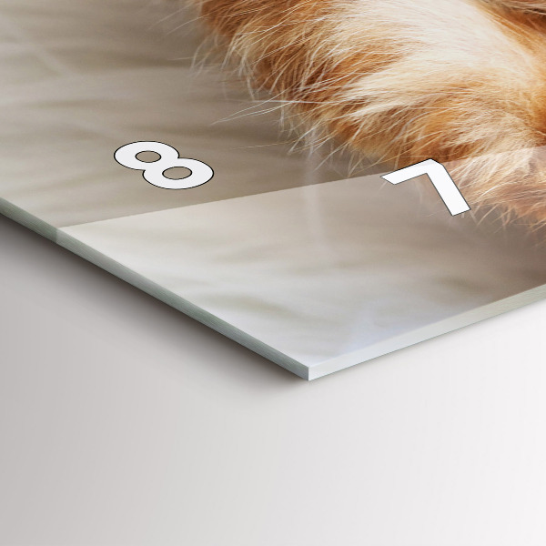 Horizontal wall clock Little Sleeping Kitten