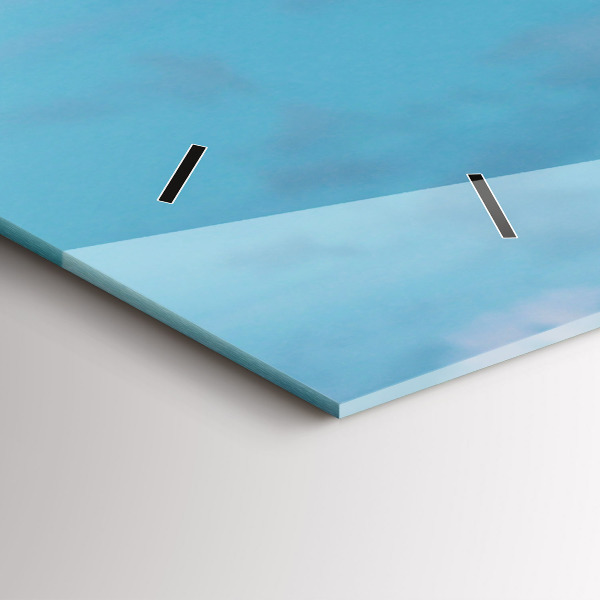 Horizontal wall clock Tall Giraffe Against Sky Background