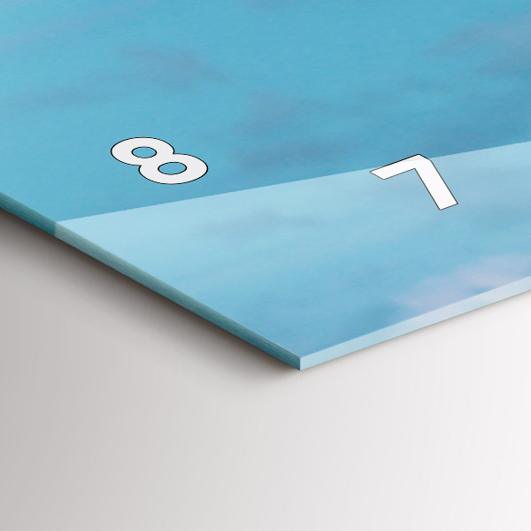 Horizontal wall clock Tall Giraffe Against Sky Background