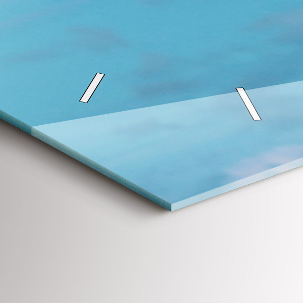 Horizontal wall clock Tall Giraffe Against Sky Background