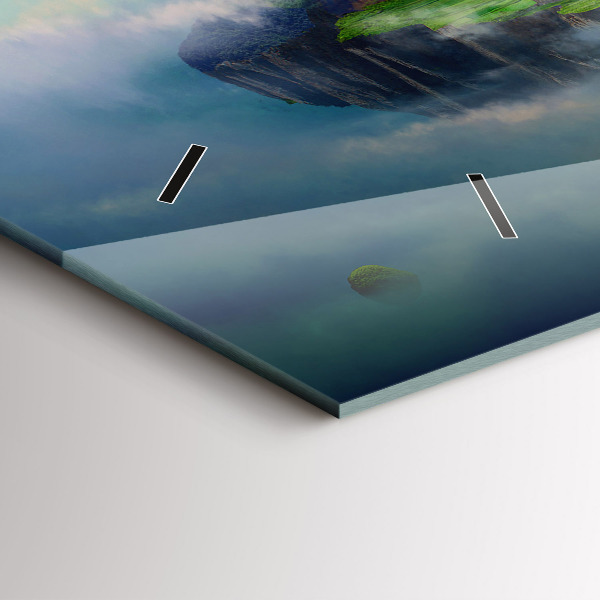 Horizontal wall clock Chinese style fantasy scenes