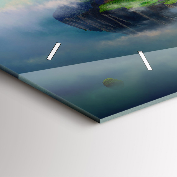 Horizontal wall clock Chinese style fantasy scenes