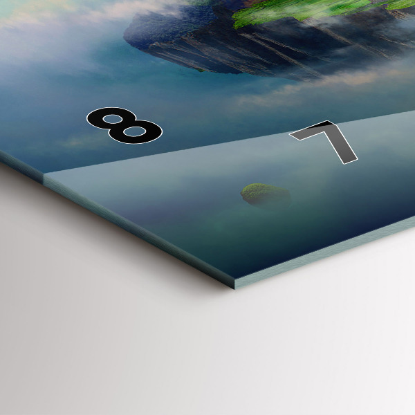 Horizontal wall clock Chinese style fantasy scenes