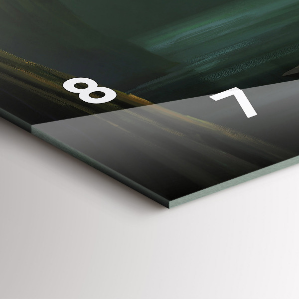 Horizontal wall clock Man and Monster in the Swamp