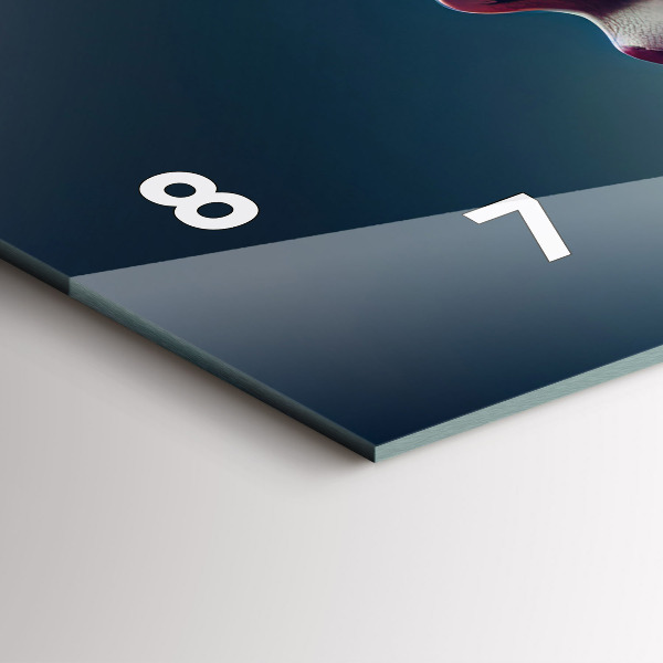 Horizontal wall clock Emotions abstract woman