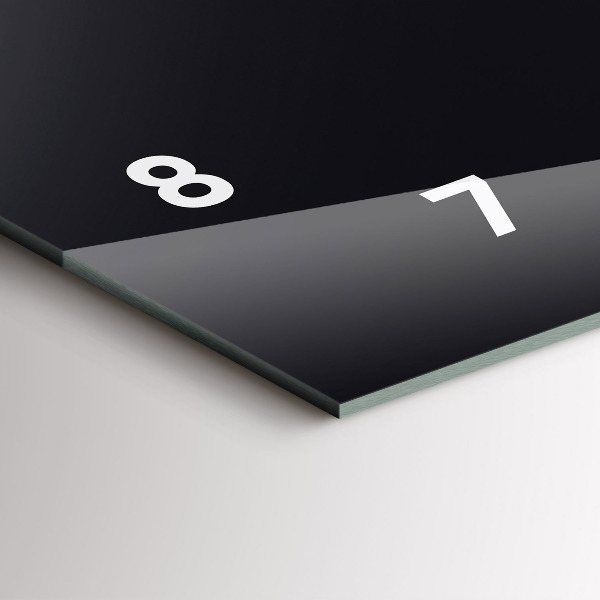 Horizontal wall clock Futuristic wave