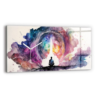 Horizontal wall clock Meditation lifestyle