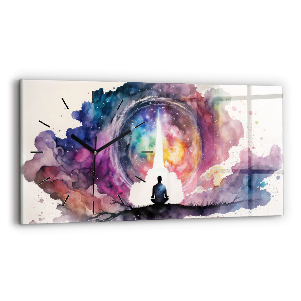 Horizontal wall clock Meditation lifestyle