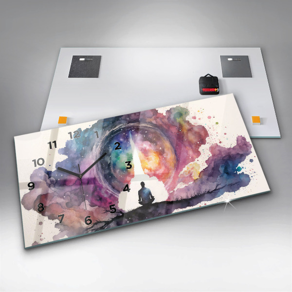 Horizontal wall clock Meditation lifestyle