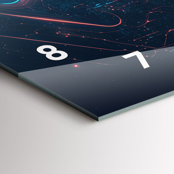 Horizontal wall clock Artificial intelligence