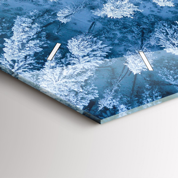 Horizontal wall clock Forest from a bird's eye view Drone