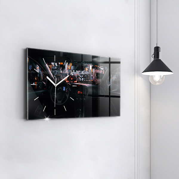 Horizontal wall clock Car in Tokyo