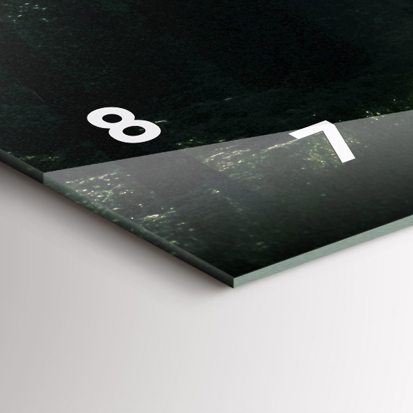 Horizontal wall clock Forest road and streaks of sunlight