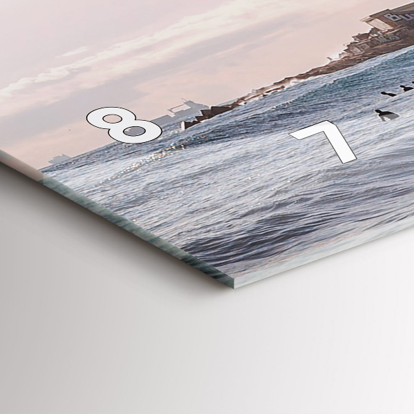 Horizontal wall clock Barcelona Surfer