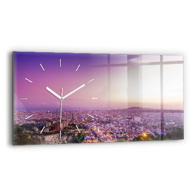 Horizontal wall clock Barcelona Bunkers El Carmel