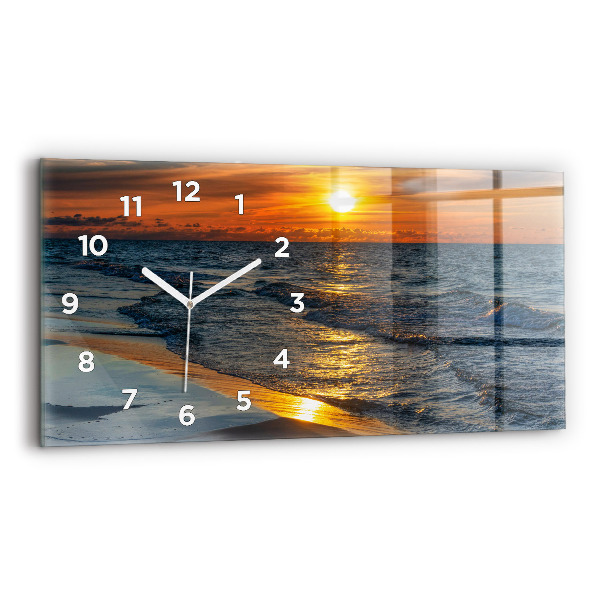 Horizontal wall clock Władysławowo Baltic Sea