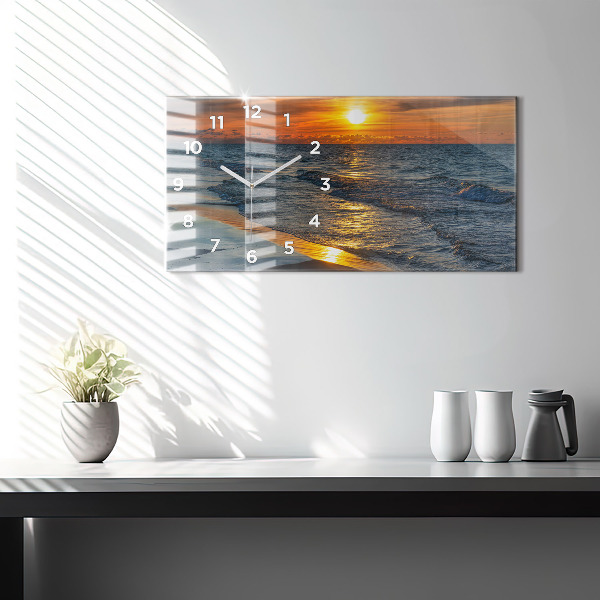 Horizontal wall clock Władysławowo Baltic Sea