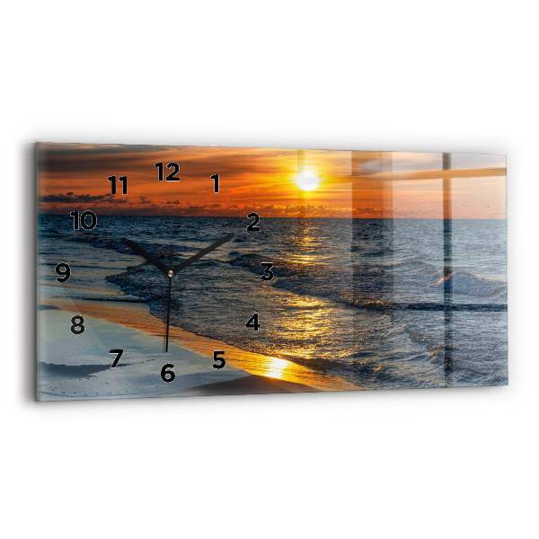 Horizontal wall clock Władysławowo Baltic Sea