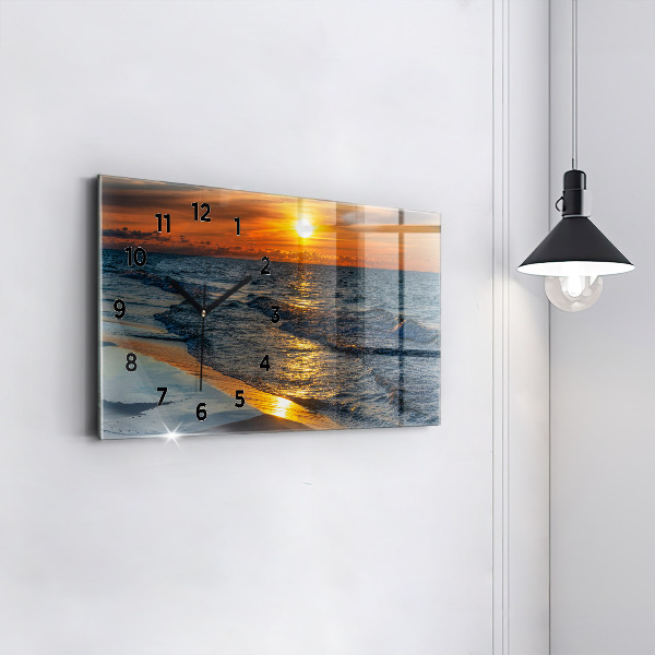 Horizontal wall clock Władysławowo Baltic Sea