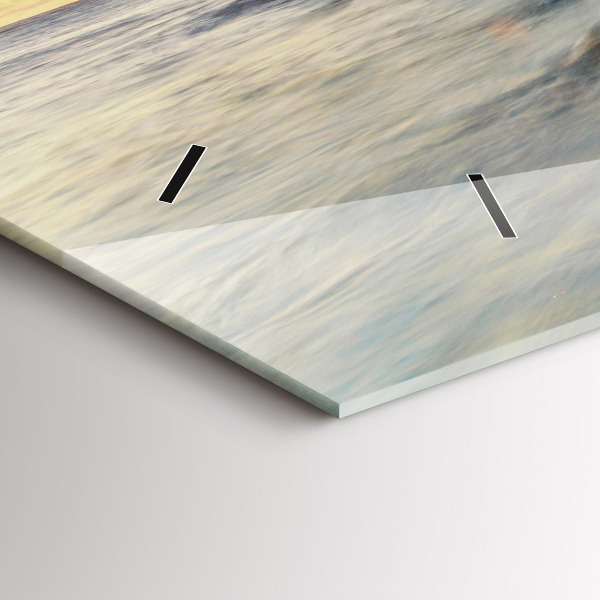 Horizontal wall clock The Lighthouse and the Baltic Sea