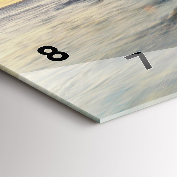 Horizontal wall clock The Lighthouse and the Baltic Sea