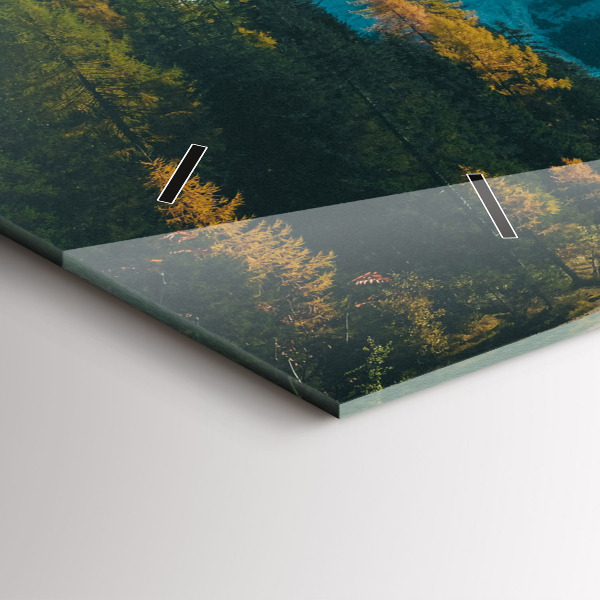 Horizontal wall clock Mountain and river in Poland