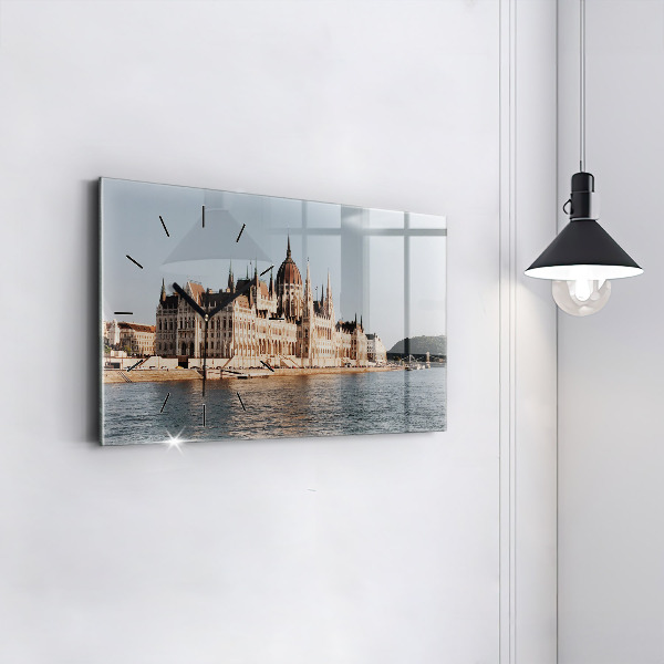 Horizontal wall clock Parliament in Budapest