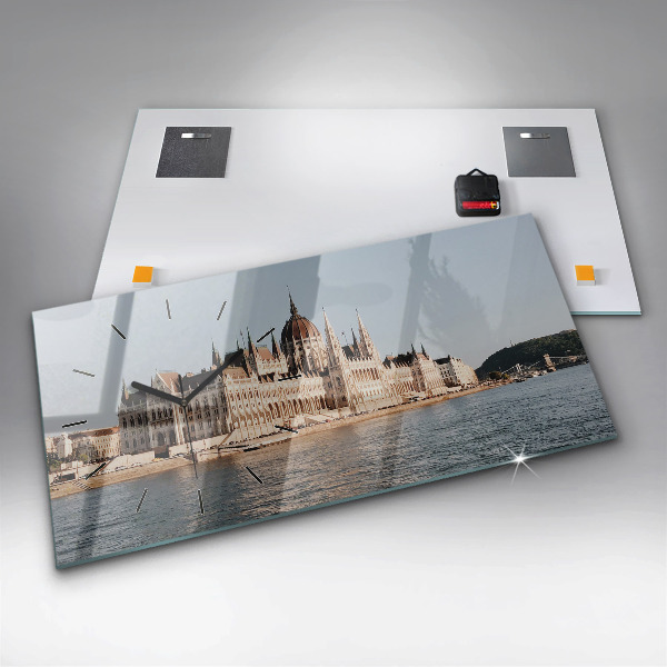 Horizontal wall clock Parliament in Budapest