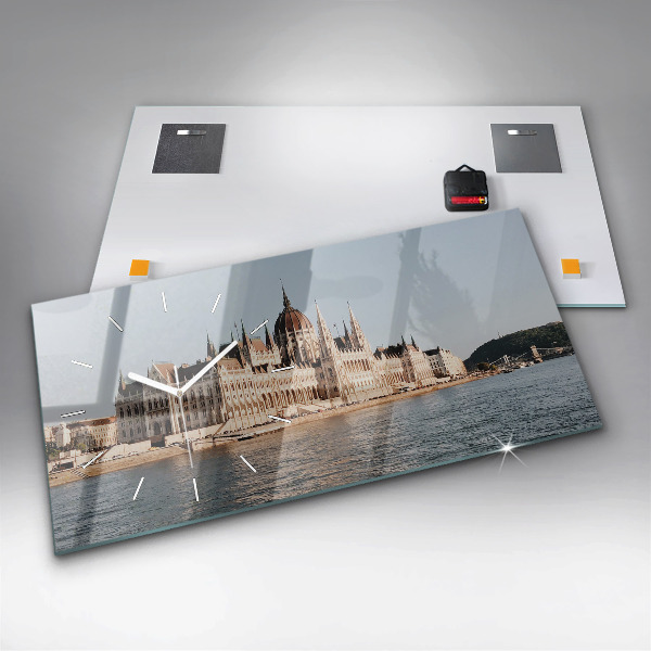Horizontal wall clock Parliament in Budapest