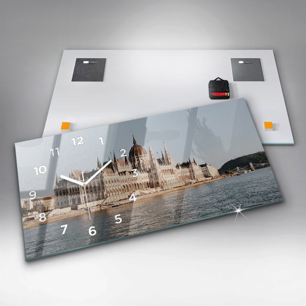 Horizontal wall clock Parliament in Budapest